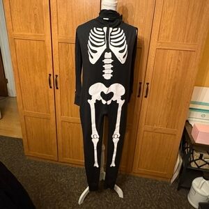 PINK Victoria's Secret Limited Edition Skeleton Onesie Pajamas M
